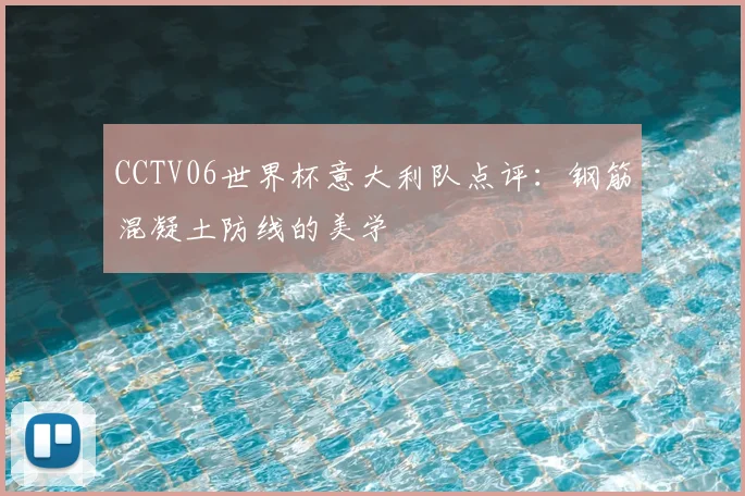 CCTV06世界杯意大利队点评:钢筋混凝土防线的美学